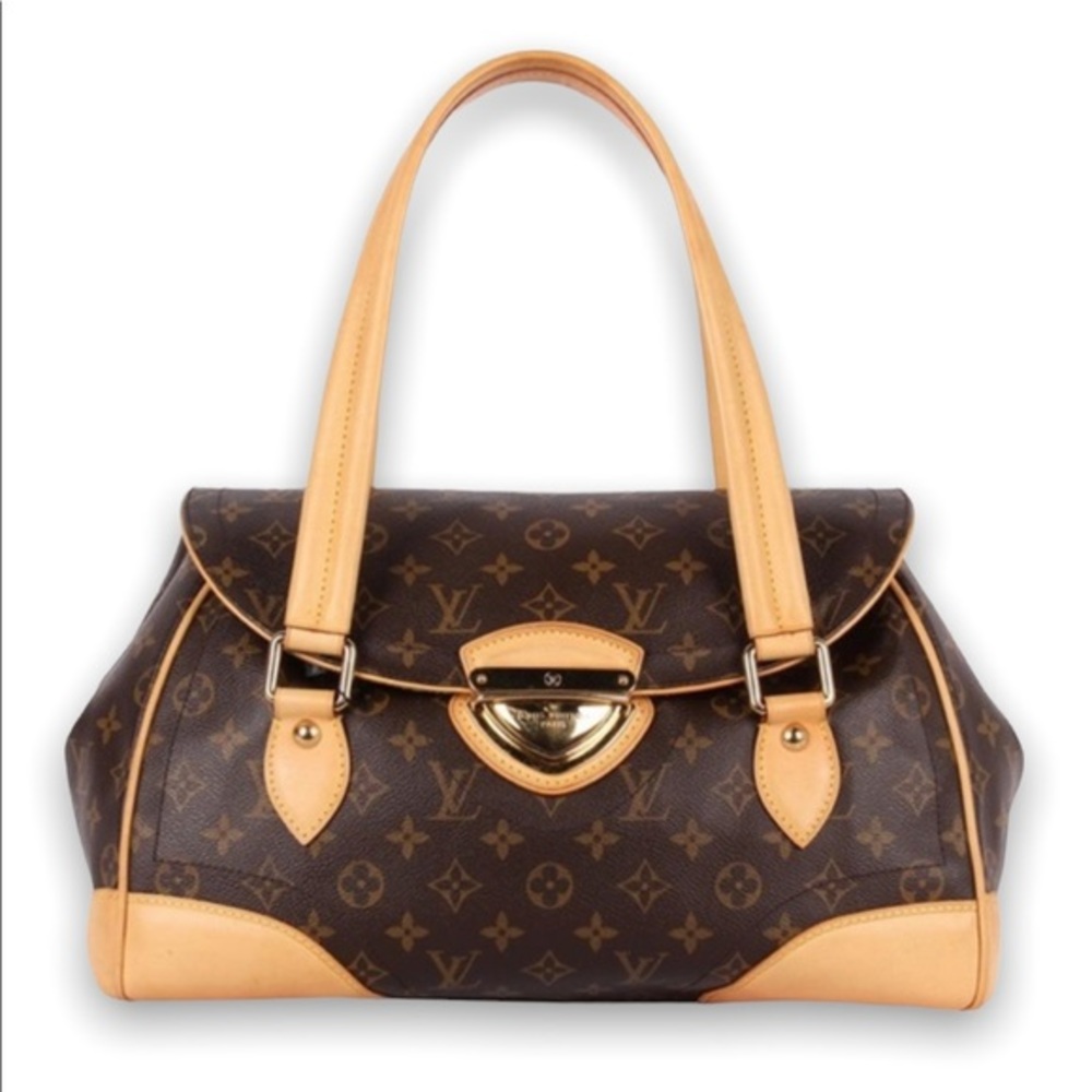 Beverly GM Monogram Canvas Handbag, Gently Used